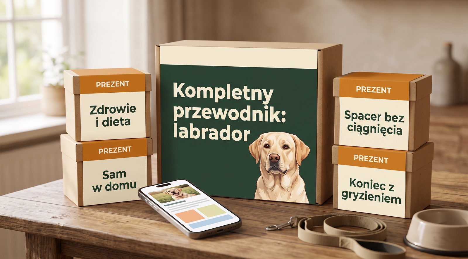 Kompletny przewodnik: labrador – pudełko z czterema prezentami